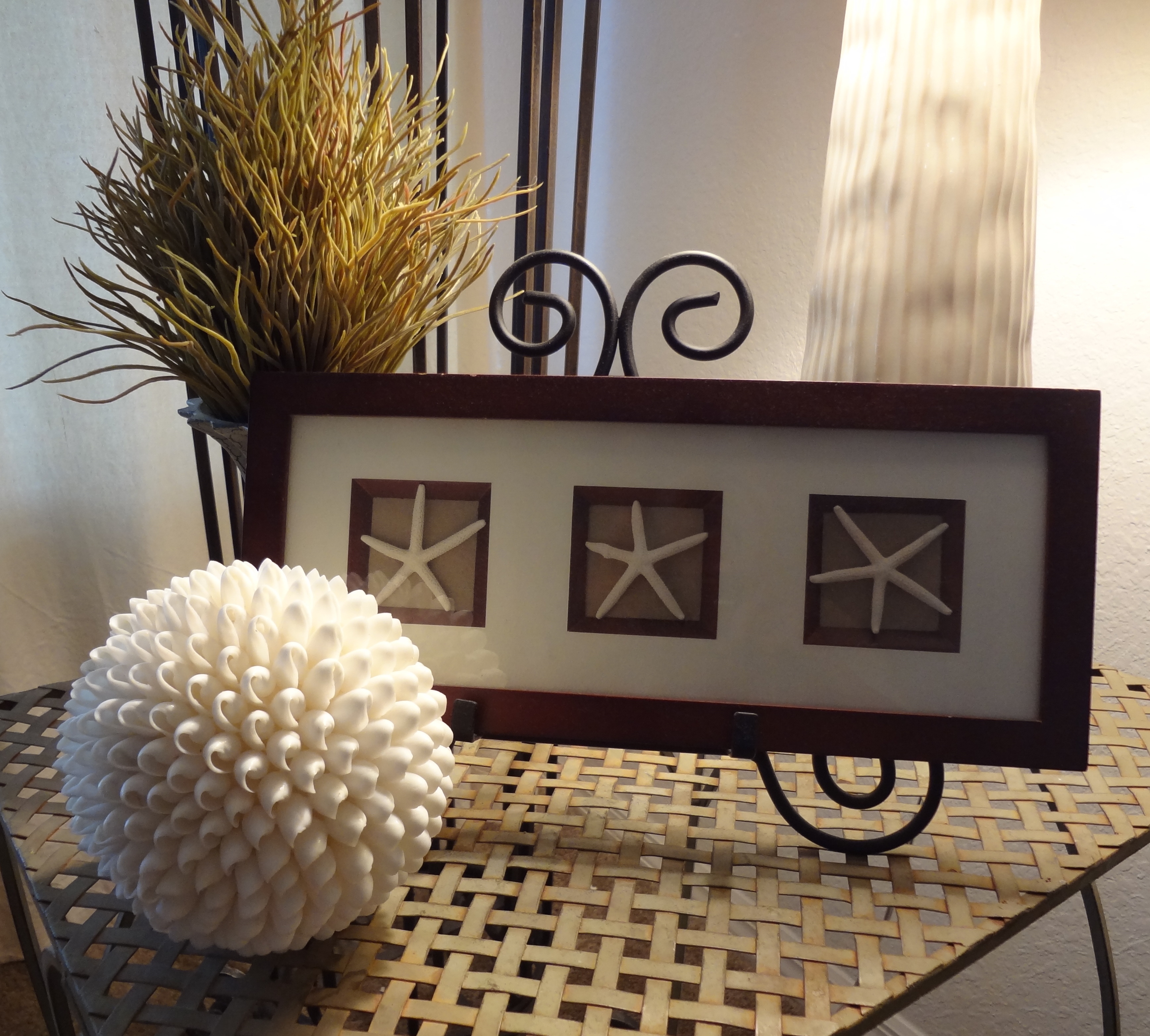 White Bubble Shell Sphere 6"